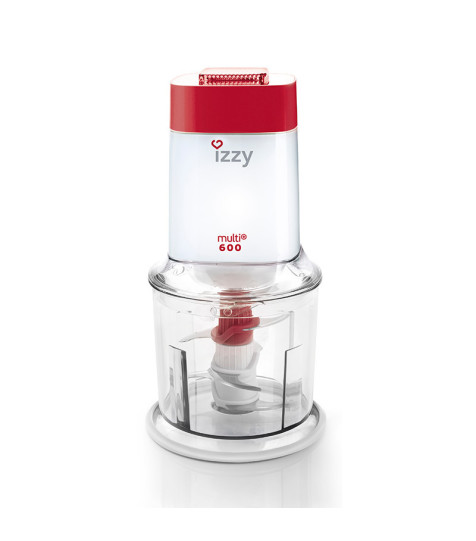 Πολυκόπτης Multi Izzy Multi 600 Red 600W με Δοχείο 600ml