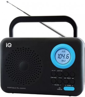 IQ Ραδιόφωνο Φορητό Ψηφιακό PR-138 Μαύρο-Μπλε