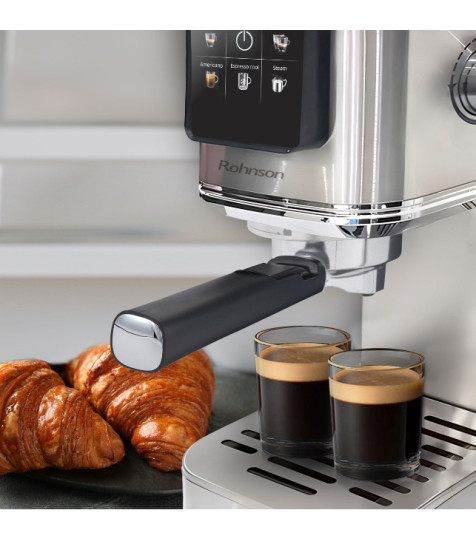Καφετιέρα Espresso Rohnson MOD R-98016 Ασημί