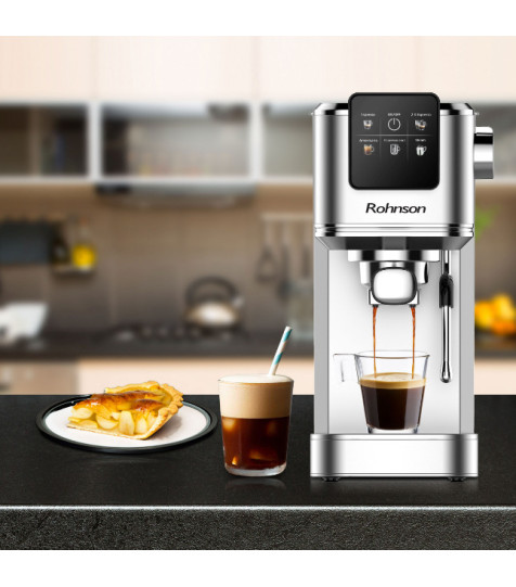Καφετιέρα Espresso Rohnson MOD R-98016 Ασημί