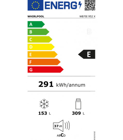 Ψυγειοκαταψύκτης Whirlpool WB70I 952 X Inox E