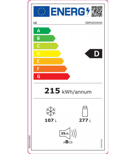 Ψυγειοκαταψύκτης LG GBP62DSNGN Dark Graphite D 